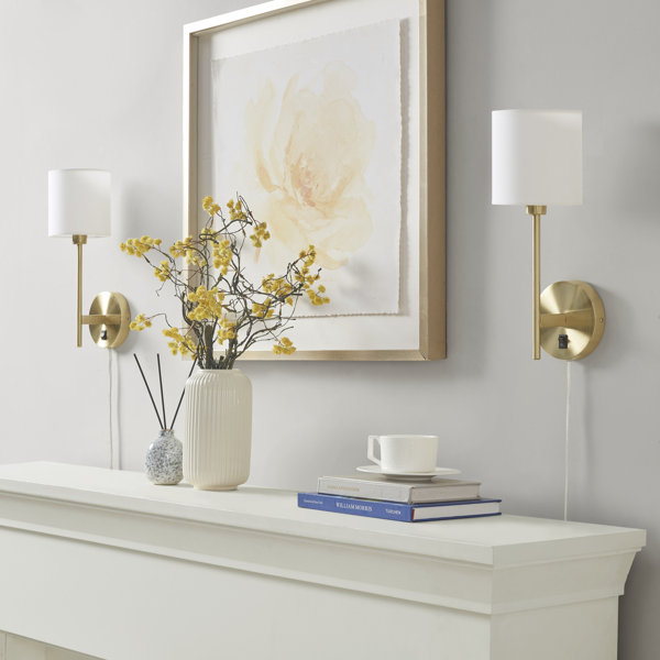 Hampton Hill Conway Metal Wall Sconce with Cylinder Shade Wayfair